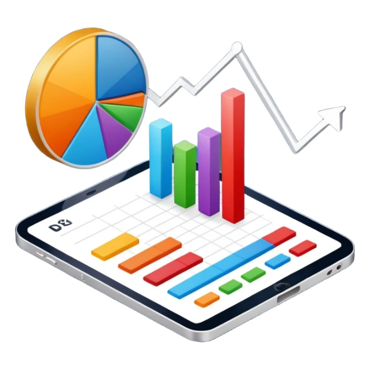 data analyze report chart sticker