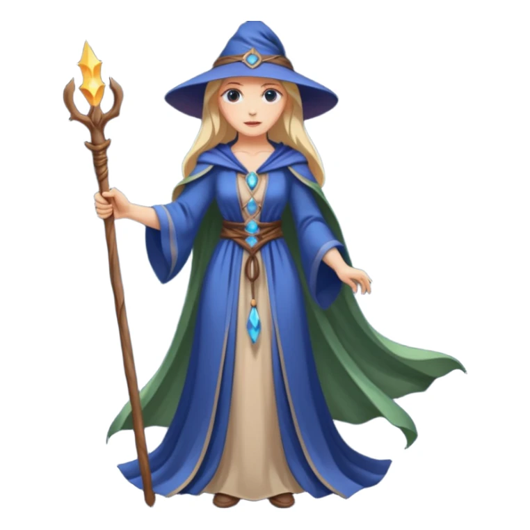 Elegant sorceress – Long dress, staff





 sticker