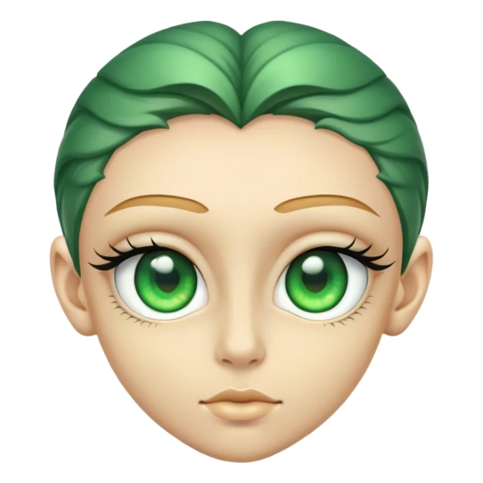 A gorgeous green human iris in ultra stunning detail sticker