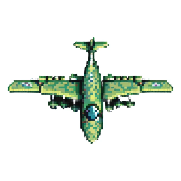 bomber aircraft that looks like a crocodile sticker