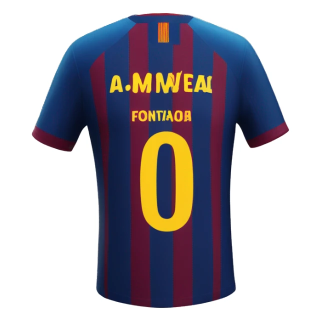 Barcelona fc jersey sticker