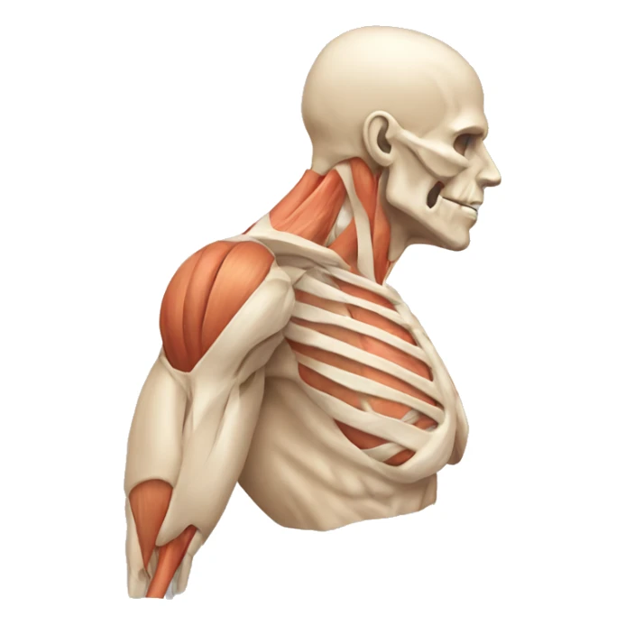 shoulder anatomy sticker
