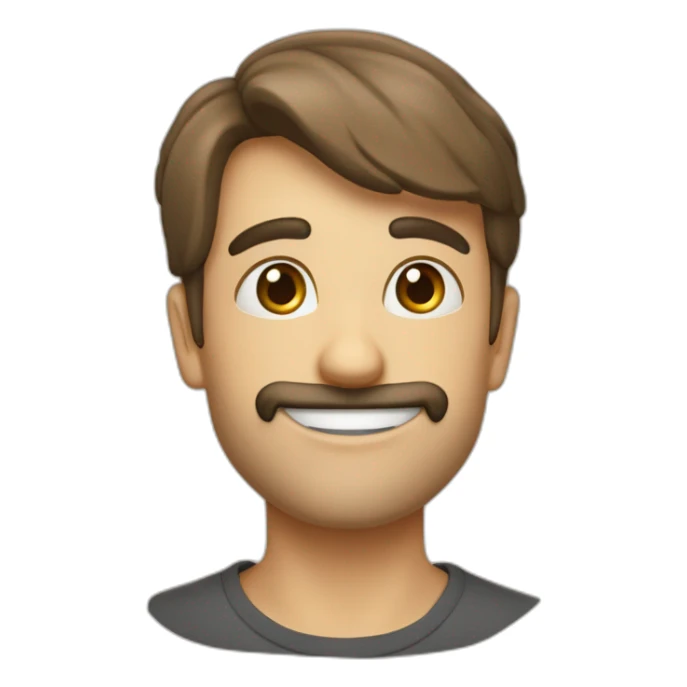 Ecriteau avec inscription "c moi je t'aime" sticker