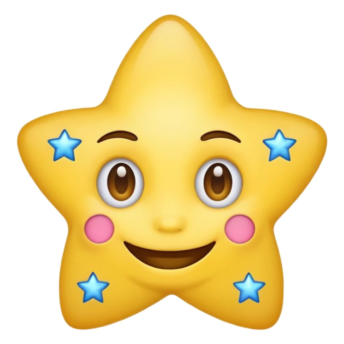 Smiling emoji with star eyes sticker
