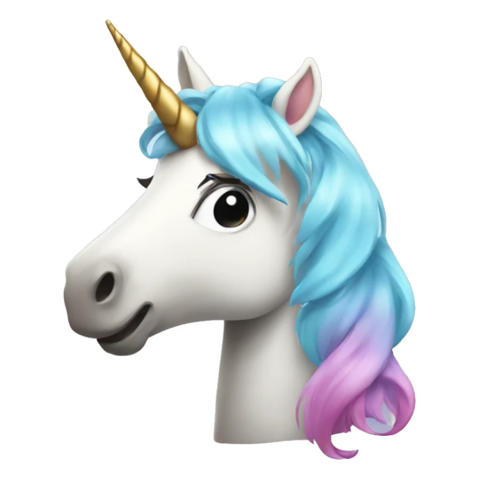 unicorn with a peace sign  sticker
