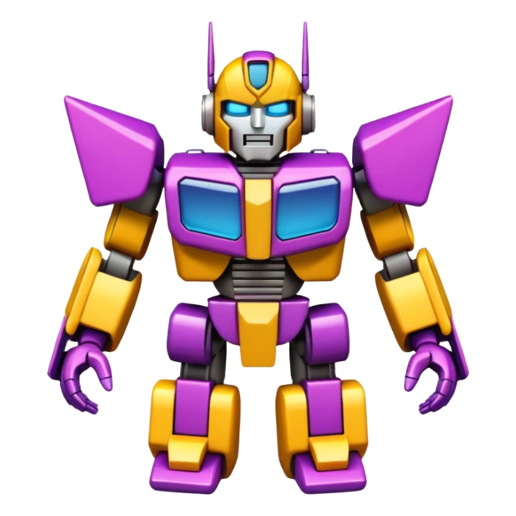 transformer made out of thousands of emojis sticker