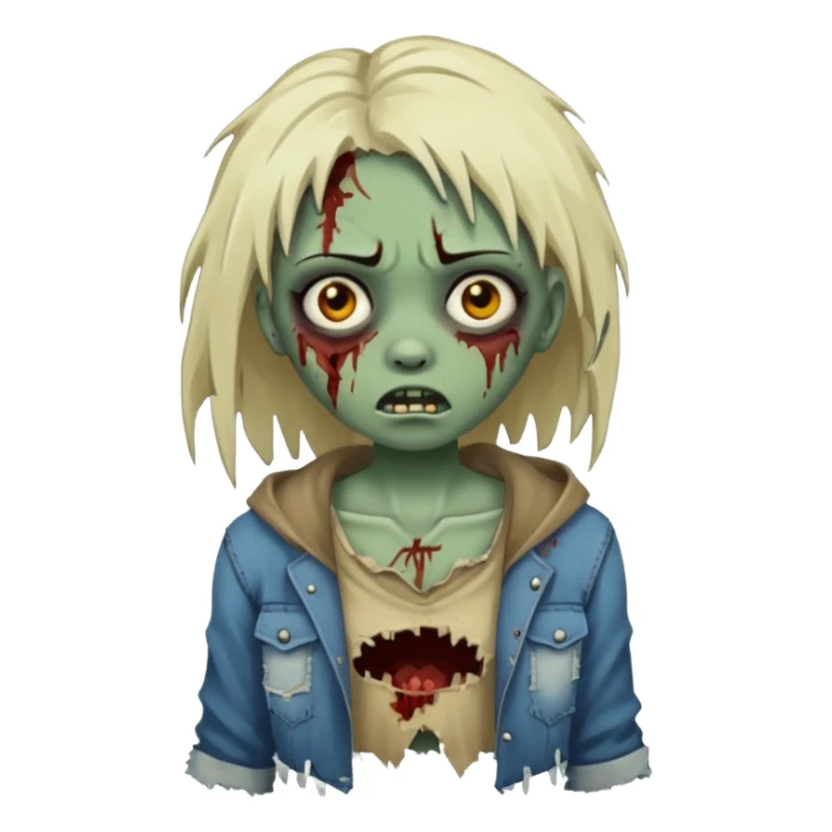 zumbi girl sticker