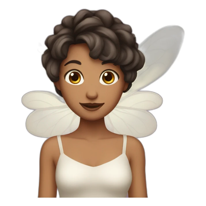 Fairy with dark brown haires sticker