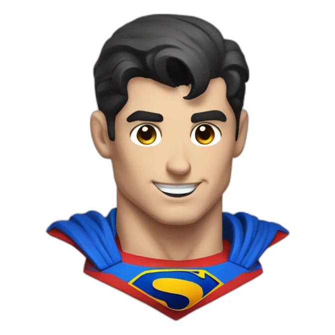 superman, bust sticker
