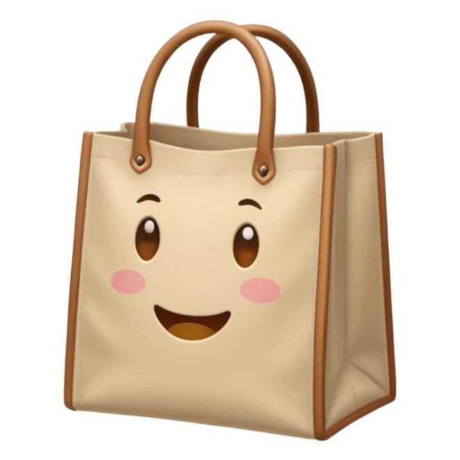 cartoon market bag, do not add stripes and make it empty sticker