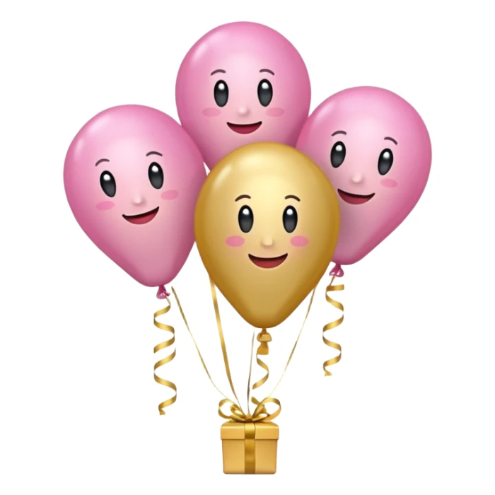 Happy birthday Amana in gold and pink sticker