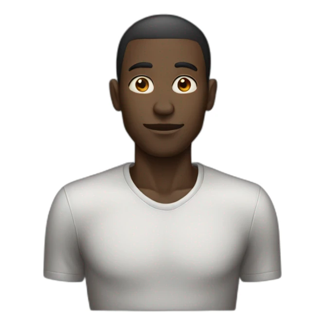 very very skinny black man sticker