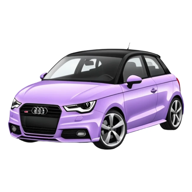 Lavander Audi a1 Black roof and mirror sticker