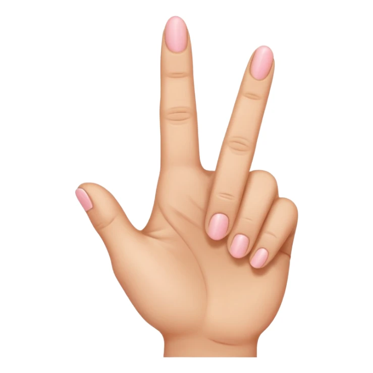 Middle finger raised but with an extra pinky finger sticker