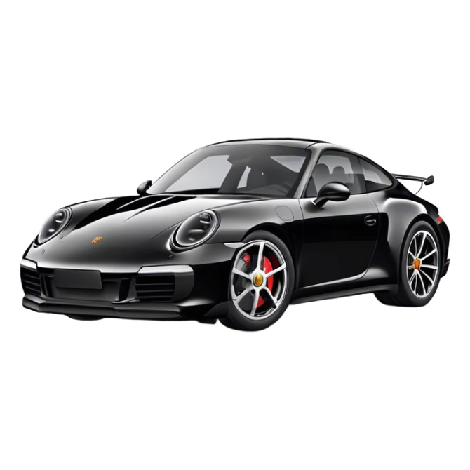 Porsche 911 - Porsche (Model Year: 2021) (Iconic colour: Black) sticker