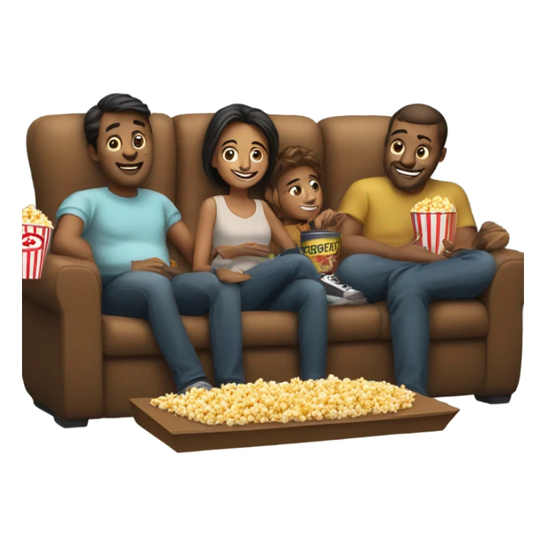 Watching movie sticker