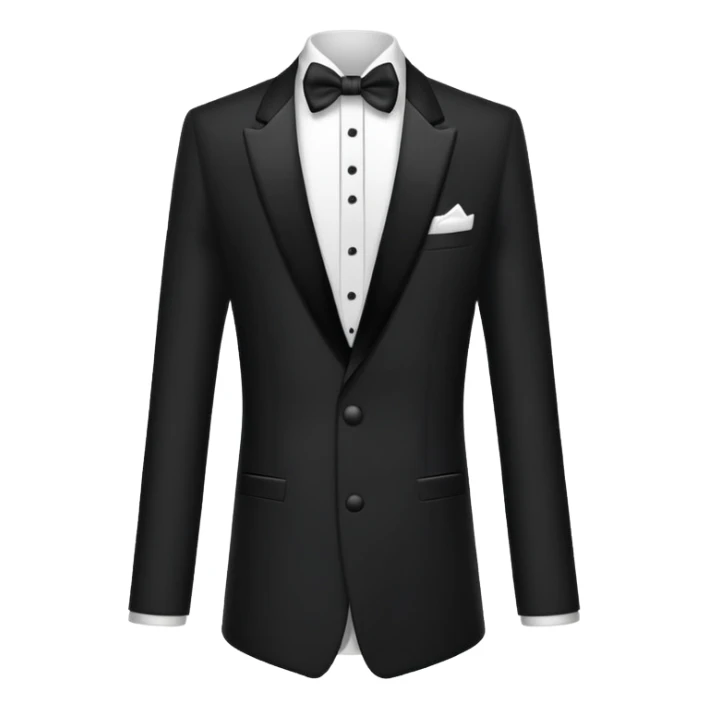 black and white formal tuxedo suit sticker
