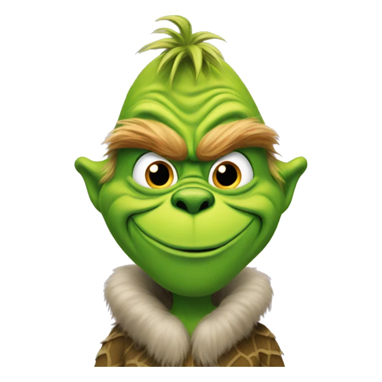 Grinch wearing a crocodile costume sticker