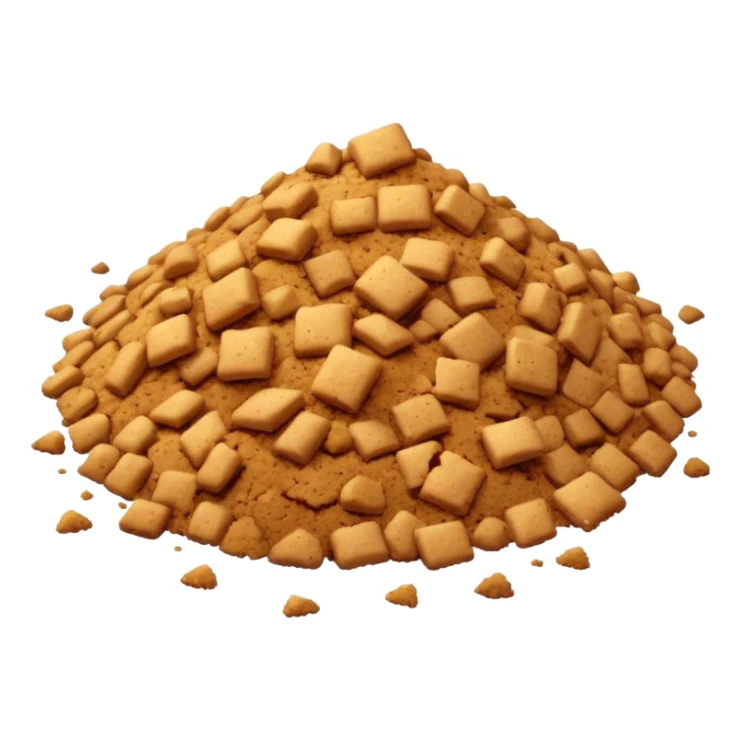 No así no tipo migajas pocas tiradas en el suelo  sticker