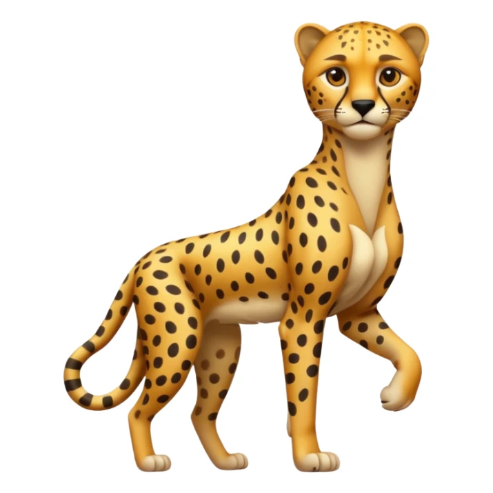 High resolution of a full body cheetah sticker