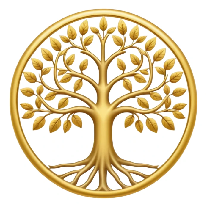 create the tree of life but make it round sticker