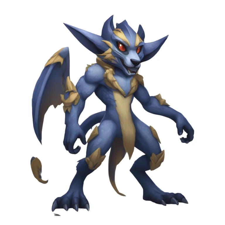 Anthro cool edgy Vernid-WickerBeast-Protogen-Primagen-Fakémon Full Body sticker