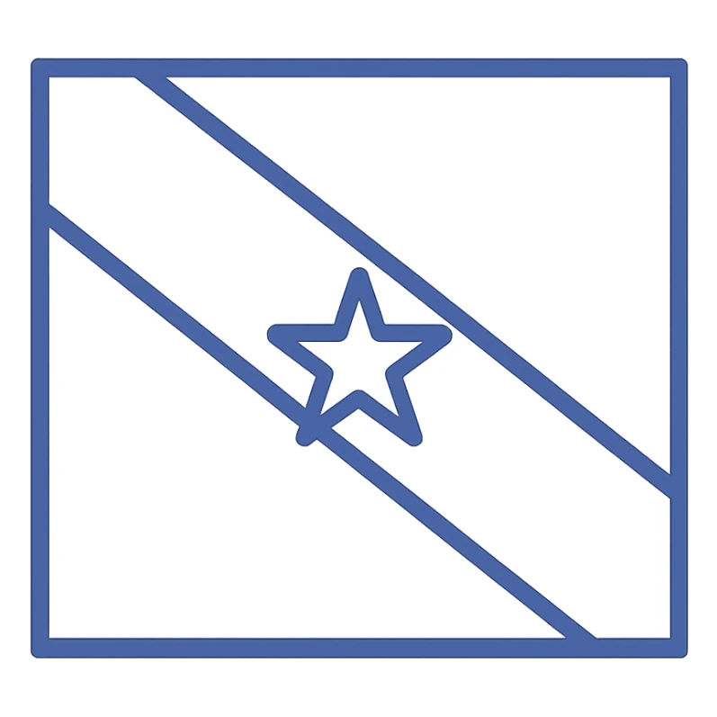 minimalist version of the flag of Pará, Brazil, no text sticker