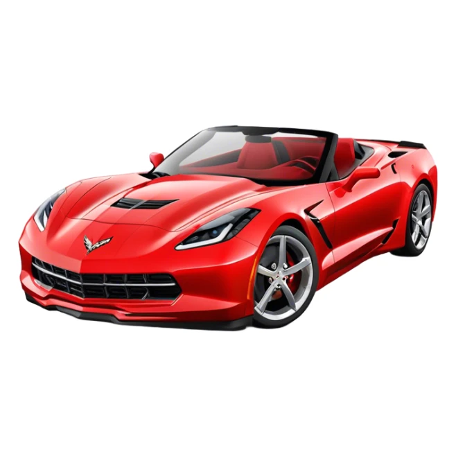 Chevrolet Corvette - Chevrolet (Model Year: 2022) (Iconic colour: Red) sticker
