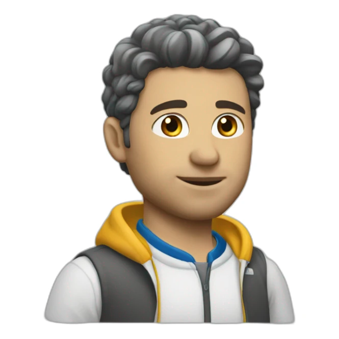 Classic sport clothes for white men sticker