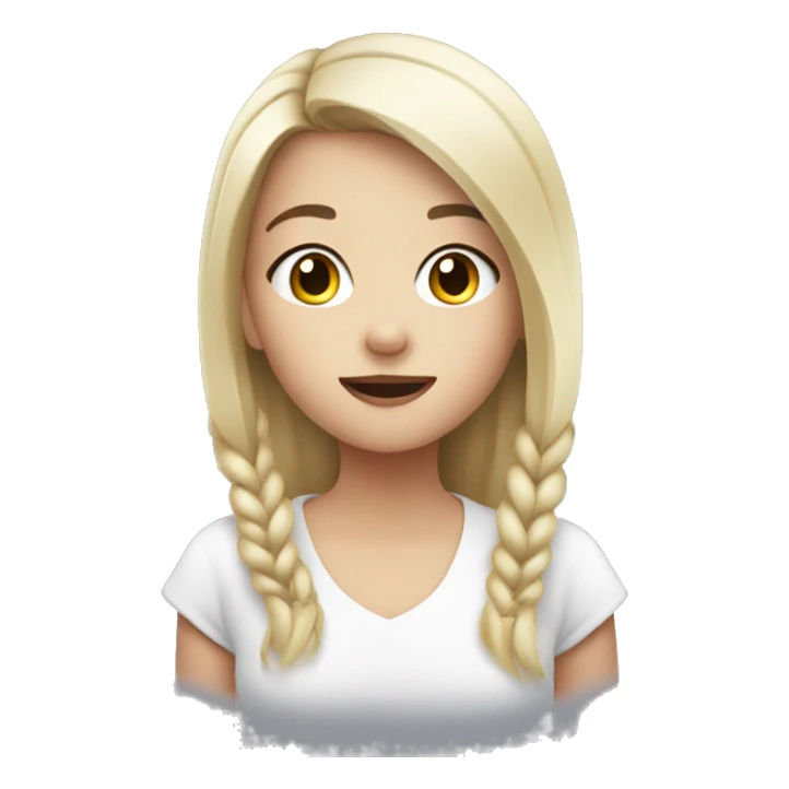 Girl with an iqos sticker