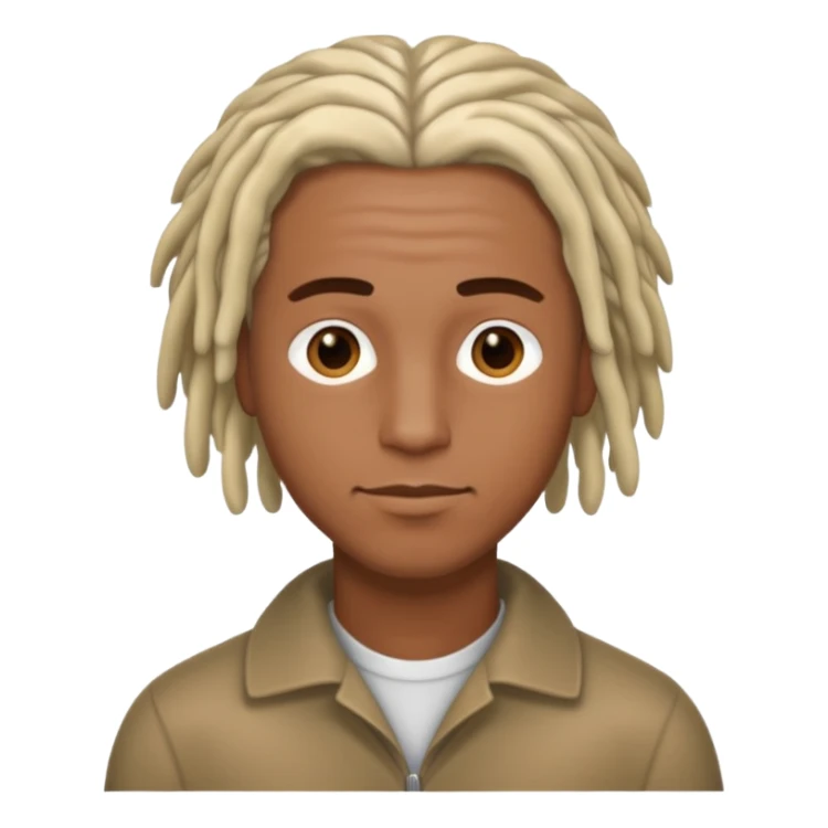 white dude with tight lick hair sticker