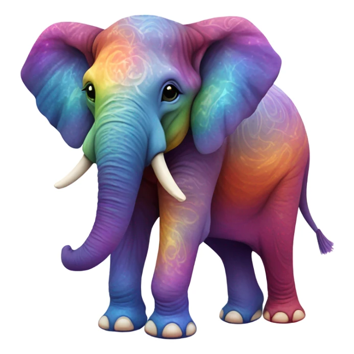 rainbow elaphant sticker