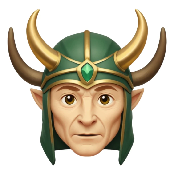 Loki marvel movies character face only older sticker