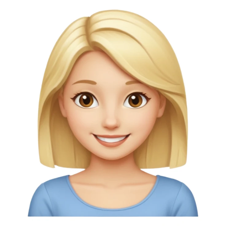 blonde girl in a graceful pose posing for the camera sticker