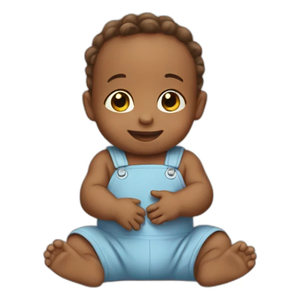 Baby helping people  sticker