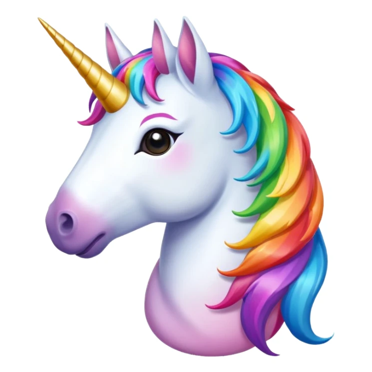 Colorful unicorn  sticker