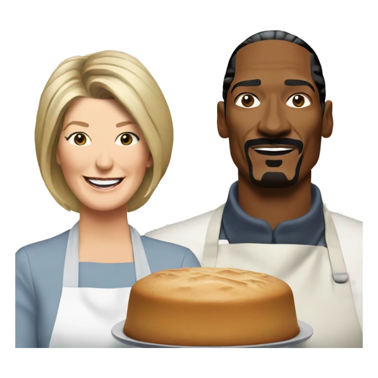 martha stewart and snoop dog baking sticker