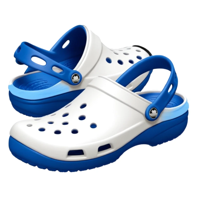 Pure white Crocs clogs, all-white straps and sole, no blue or other colors, matte white material, ventilation holes, dark background, realistic product photo, monochrome white only, no logos. bottom white, laces white sticker