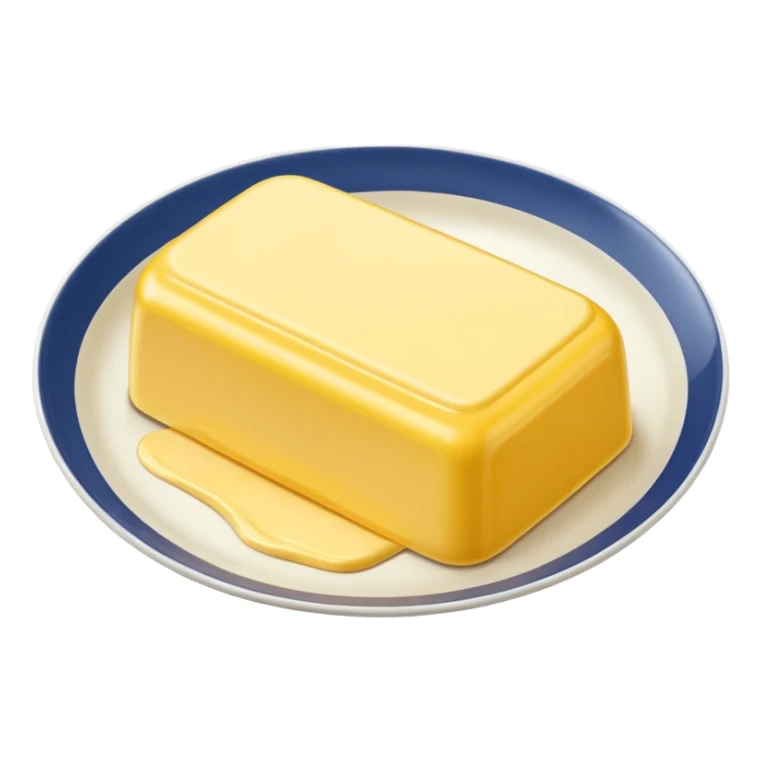 Big Butter on the white plate  sticker