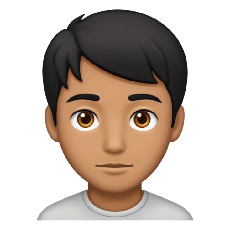 male 22 y.o black hair sticker