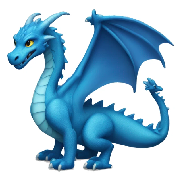 A adult dragon named Sapphira is blue and graceful sticker