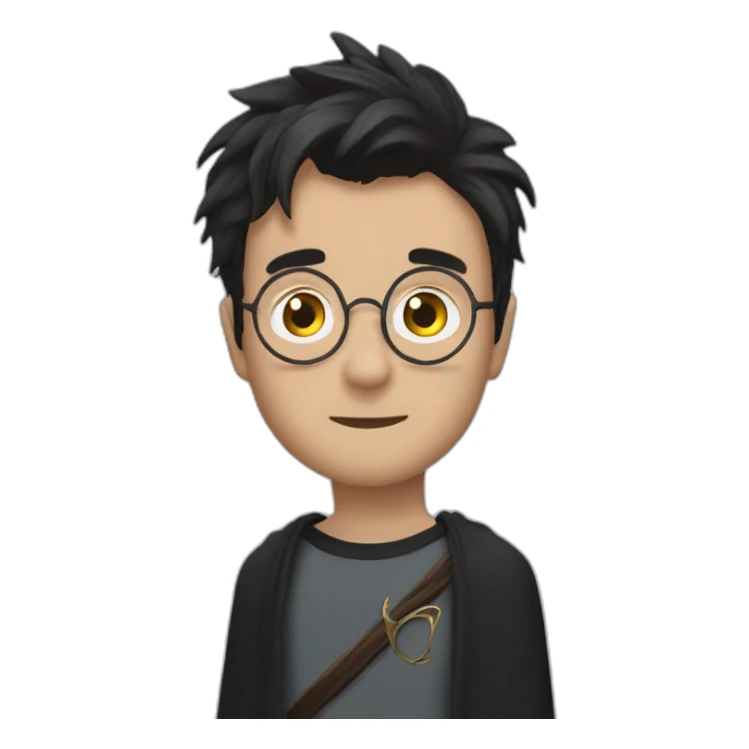 Harry Potter with scar in the shape of Lightning on forehead sticker