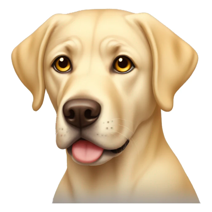 yellow lab brown eyes full body  sticker