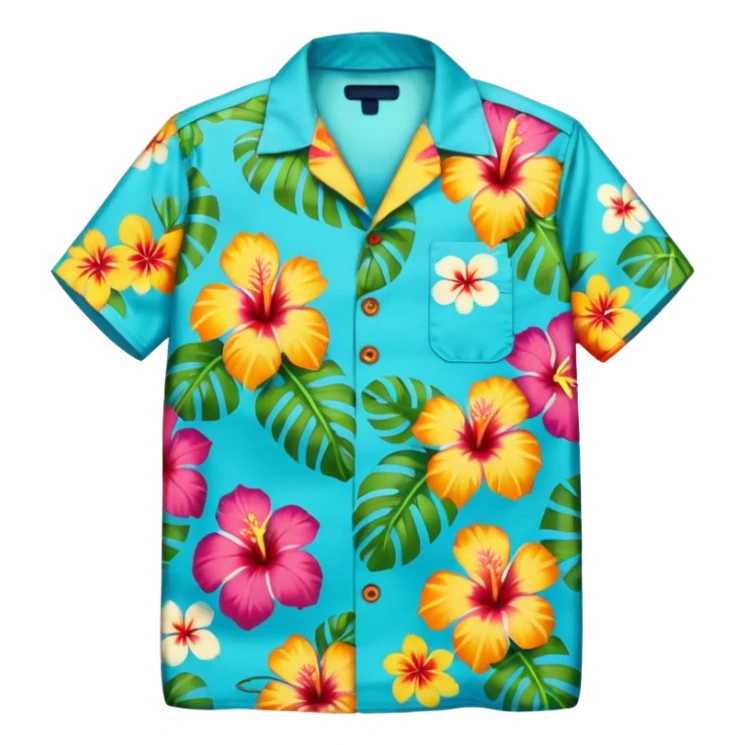 hawaiian shirt sticker