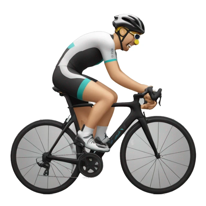 Cycliste qui mange des pâtes  sticker