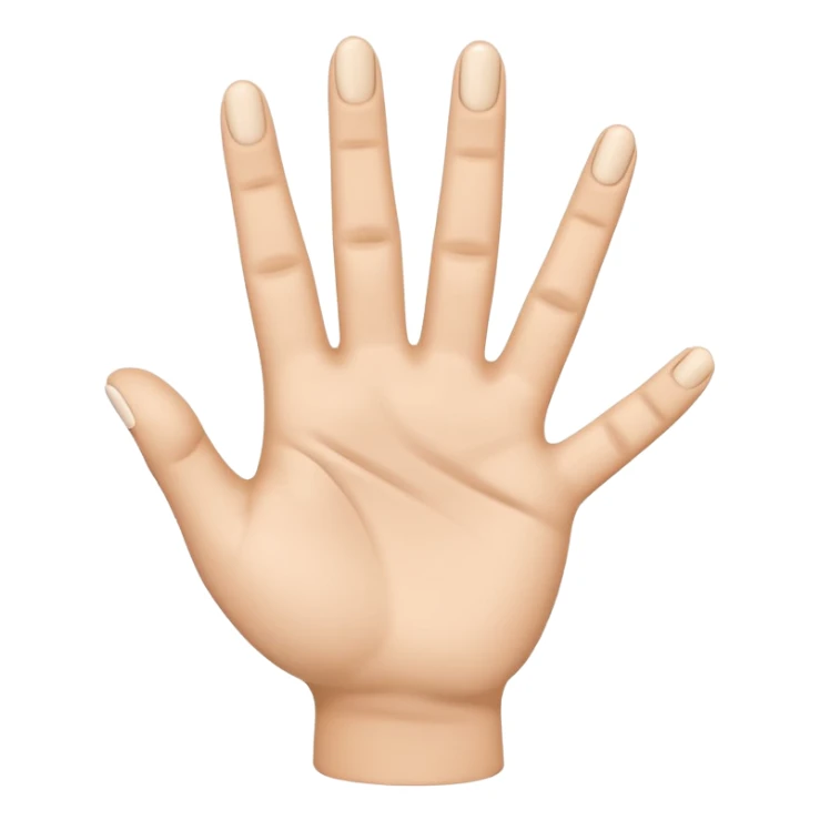 Please create a 3D emoji that shows the number 1 using fingers. I’d like it to resemble the iPhone emoji style! sticker