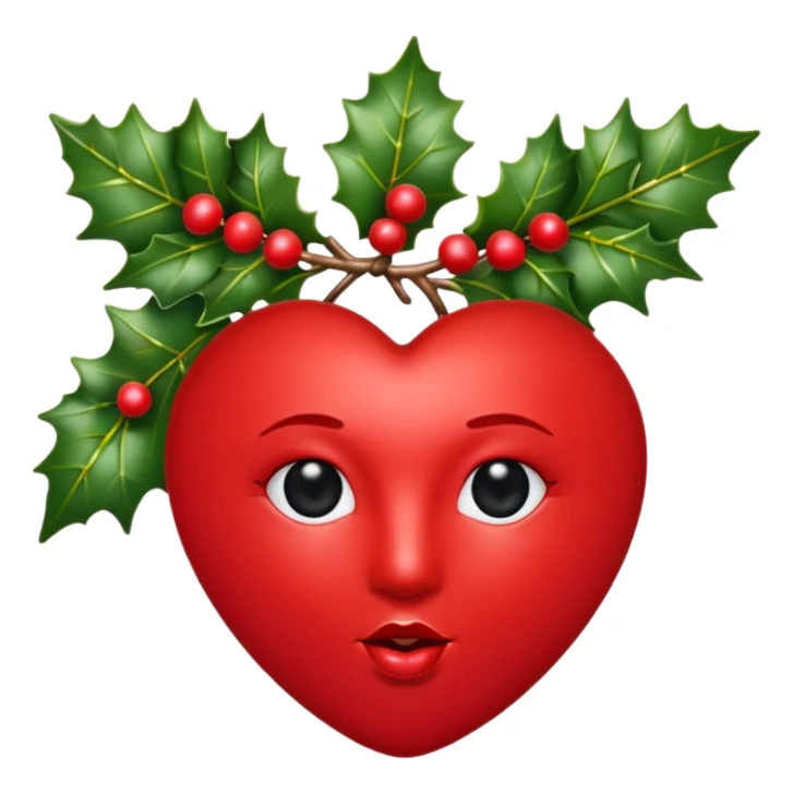 kiss mark with christmas vibes sticker