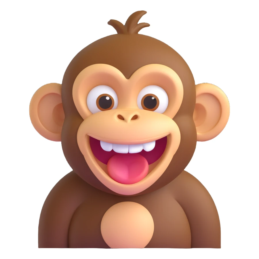 Monkey laugh  sticker