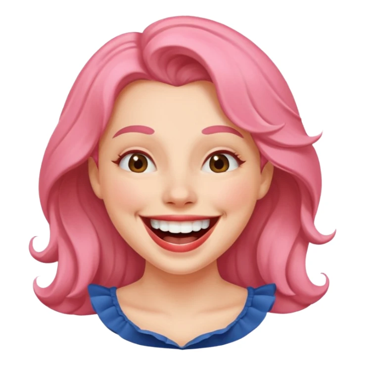 Cocuette laughing big smile sticker