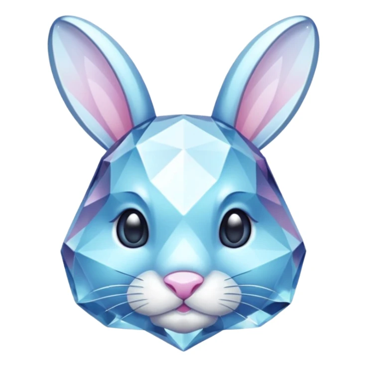 crystal bunny sticker